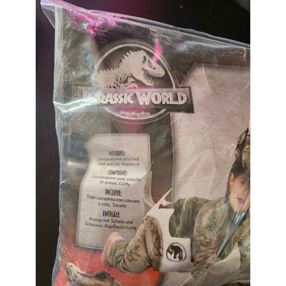 Infant Jurassic World Hatchling Triceratops Costume Baby 6-12 Months Dinosaur - Picture 2 of 10